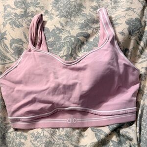 ALO Yoga Women's Pink Sports Bra
